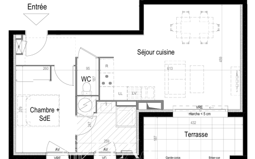 À deux pas de la mer Charmant T2 neuf avec terrasse et parking